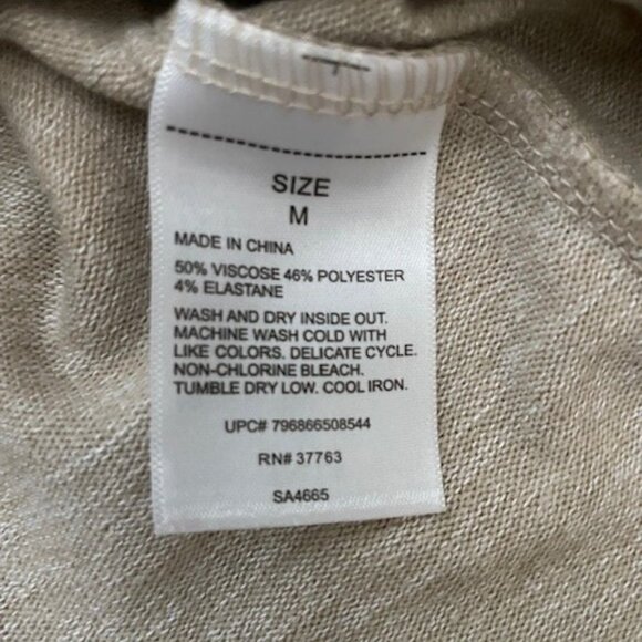 Rafaella Mock Neck Snap Cuff Sweater - Picture 8 of 10